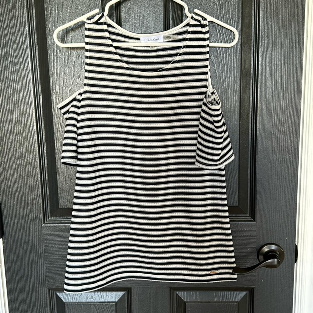 Calvin Klein Cold Shoulder Blouse